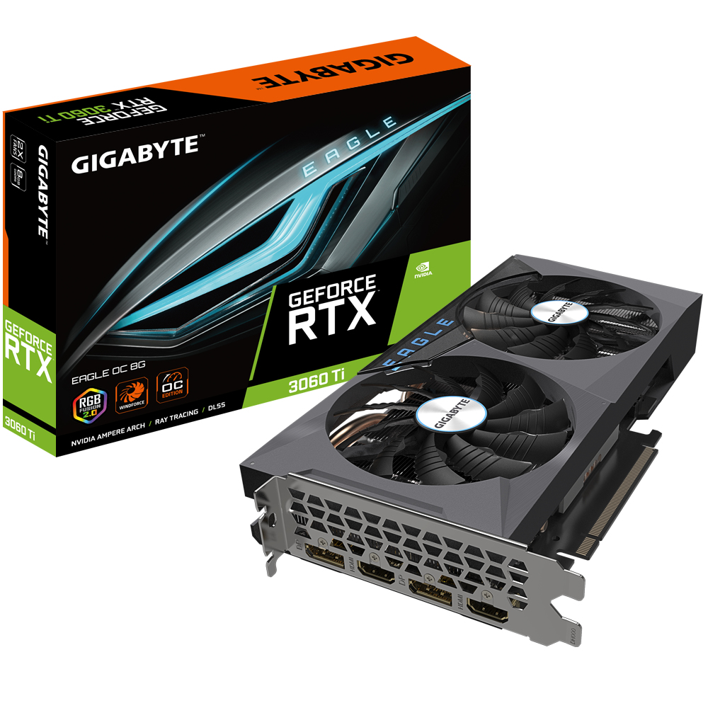 Bekijk afbeelding 8 van 3060Ti Gigabyte RTX EAGLE OC 8G (rev. 2.0) LHR 8GB/2xDP